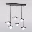 EMIBIG 1758/6 FLORA 6 BLACK OPAL Lampa wisząca