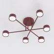 EMIBIG 1681/6 HALO 6 BURGUNDY LAMPA SUFITOWA