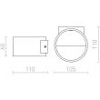 RENDL R12606 BIARITZ ścienna biała 230V LED 5W 3000K
