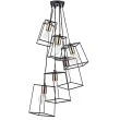 DAR TOW0622 TOWER 6LT CLUSTER PENDANT BLACK COPPER