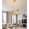 EMIBIG 1638/6 AZURA 6 MOKKA AMBER LAMPA WISZĄCA