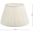 DAR ULY1415 ULYANA PLEATED SHADE 35CM IVORY