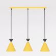 EMIBIG 1742/3 KLEVER 3 ORANGE BLACK Lampa wisząca