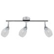 CANDELLUX 93-67630 RICO LISTWA 3X6W LED SMD GŁÓWKA OKRĄGŁA 1E Z PRZEGUBEM KD SYSTEM KLOSZ WYMIENNY CHROM/BEZBARWNY