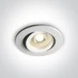 ONE LIGHT 11105A1/W Koraku biały wpust z oprawką GU10 MR16