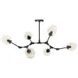 Step into Design ST-1232-6 Lampa wisząca MODERN ORCHID-6 bursztynowo czarna 130 cm