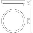 RENDL R10500 GORRA sufitowa chrom 230V E14 2x40W IP44