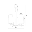 ARGON 6143 CAMELOT PLUS żyrandol 3 pł.