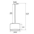 ARGON KARIN 4343 lampa wisząca 1 pł.