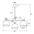ARGON MARBELLA 1487 lampa wisząca 3 pł.