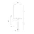 ARGON 8035 ABRUZZO kinkiet 1 pł.