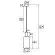ARGON SAGUNTO 4356 lampa wisząca 1 pł.