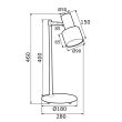ARGON DORIA 4257 lampa biurkowa 1 pł.