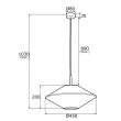 ARGON TROY 4282 lampa wisząca 1 pł.