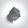 ONE LIGHT 67138F/G/W Pavlos szary zewnętrzny kinkiet 3000K 6W IP54