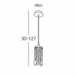KOLARZ 262.31.3 CHARLESTON lampa wisząca złoto 24K