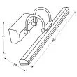 CANDELLUX 20-32591 GIZEL KINKIET 5W LED CHROM