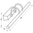CANDELLUX 20-40763 LINEA KINKIET 5W LED CHROM