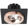 RENDL R13253 SHARM SQ I wpuszczana czarna miedź/miedź 230V LED 10W 24° 3000K