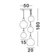 LUCES EXCLUSIVAS LE43696 BALCHE lampa wisząca