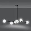 EMIBIG 874/6 LAMPA WISZĄCA ROSSI 6 BL TRANSPARENT