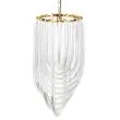 Step into design DP0339-400 gold Lampa wisząca WAVE złota 40 cm