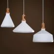 Step into Design ST-5097B Lampa wisząca NORDIC WOODY biało-drewniana 35 cm