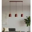 EMIBIG 1695/3 MESI 3 BURGUNDY LAMPA WISZĄCA