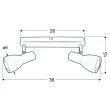 CANDELLUX 92-44181 PICARDO LISTWA 2X40W E14 BIAŁY MAT