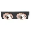 RENDL R13258 SHARM SQ II wpuszczana czarna miedź/miedź 230V LED 2x10W 24° 3000K