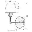 CANDELLUX 21-10622 TOGO LAMPA KINKIET 1X40W G9 NIKIEL MAT PROMOCJA
