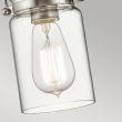 ELSTEAD Brinley KL-BRINLEY-MP-NI 1 Light Mini Pendant - Brushed Nickel