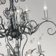 ELSTEAD AMARILLI AML15 BLK/SILVER 15Lt Chandelier