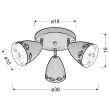 CANDELLUX 98-67135 COTY PLAFON 3X40W E14 BIAŁY MAT