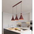 EMIBIG 1684/3 ZERO 3 BURGUNDY LAMPA WISZĄCA