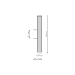 LIGHT PRESTIGE LP-1010/1W-45 WH Kinkiet Vena 45 cm biała LED CCT