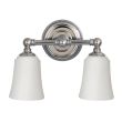ELSTEAD HUGUENOT LAKE FE/HUGOLAKE2BATH 2Lt Above Mirror Light