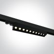 ONE LIGHT 65024T/B/W Ampares czarny naświetlacz track z regulacą +-45°COB 3000K 10x5W