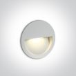 ONE LIGHT 68068/W/W Manolada biały wpust ścienny LED 3000K 3W IP65