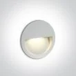 ONE LIGHT 68068/W/W Manolada biały wpust ścienny LED 3000K 3W IP65