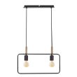 CANDELLUX 32-73518 FRAME LAMPA WISZĄCA 2X60W E27 CZARNY