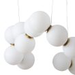 Step into design DP0254-800 Lampa wisząca CORALLI-80 biało-mosiężna 80 cm