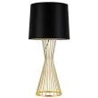 Step into design MT1235 Lampa stołowa FILO TABLE czarno - złota 85 cm