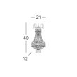 KOLARZ 0412.63.3.SPT EMPIRE lampa ścienna złoto 24K