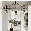 Step into Design ST-9047-10 transparent Lampa wisząca ASTRIFERO-10 transparentno czarna 90 cm
