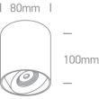 ONE LIGHT 12108X/W/W Pylos biały cylinder COB LED 3000K