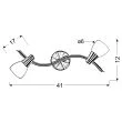 CANDELLUX 92-69986 SELIA LAMPA SUFITOWA LISTWA 2X40W G9 NIKIEL MAT/CHROM BIAŁY (BŻ)