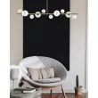 Step into Design MP0097-10 Lampa wisząca MILKY DROP złota 120 cm