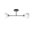 CANDELLUX 32-21069 AMANDA LAMPA SUFITOWA CZARNY+ZŁOTY 2X40 E27 KLOSZ BIAŁY