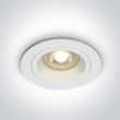 ONE LIGHT 10105ALG/W Jalia biały wpust z oprawką GU10 MR16 50W dark light